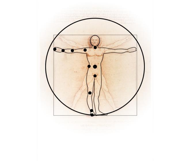 Vitruvian Man (Uomo Vitruviano) by Leonardo da Vinci